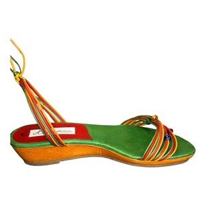 Hippopotamus Multicolor Strappy Sandals – Size 8